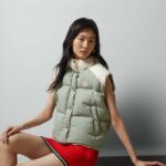 Gucci Women GG Cotton Canvas Padded Vest Blue Lined High Neck Sleeveless Two Side Pockets - Image 11