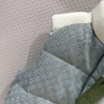 Gucci Men GG Cotton Canvas Padded Vest Blue Lined High Neck Sleeveless Two Side Pockets – Image 9