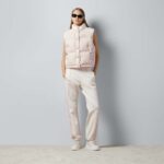 Gucci Women GG Cotton Canvas Padded Vest Pink Lined High Neck Sleeveless Two Side Pockets – Bild 11