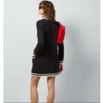 Gucci Women GG Extra Fine Wool Piquet Coat Collarless Long Sleeves Two Front Pockets – Image 16