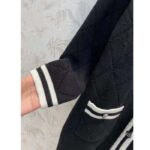 Gucci Women GG Extra Fine Wool Piquet Coat Collarless Long Sleeves Two Front Pockets – Image 9