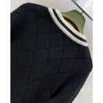 Gucci Women GG Extra Fine Wool Piquet Coat Collarless Long Sleeves Two Front Pockets – Image 7