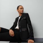 Gucci Women GG Fine Wool Crêpe Jacket Black Satin Unlined Notch Lapel Three Front Pockets - Image 11