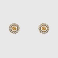 Gucci Women GG Marmont Flower Stud Earrings (1)