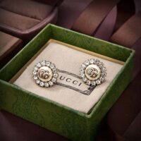 Gucci Women GG Marmont Flower Stud Earrings (1)
