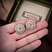 Gucci Women GG Marmont Flower Stud Earrings (1)