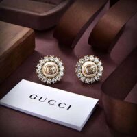 Gucci Women GG Marmont Flower Stud Earrings (1)