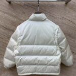 Gucci Men GG Padded Nylon Bomber Jacket Web White Goose Down Detachable Sleeves High Neck - Image 3