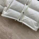 Gucci Men GG Padded Nylon Bomber Jacket Web White Goose Down Detachable Sleeves High Neck - Image 6