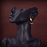 Gucci Women GG Running Yellow Gold Earrings (1)