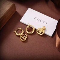 Gucci Women GG Running Yellow Gold Earrings (1)