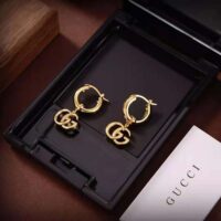 Gucci Women GG Running Yellow Gold Earrings (1)