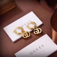 Gucci Women GG Running Yellow Gold Earrings (1)