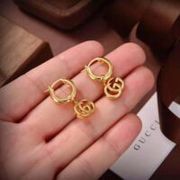 Gucci Women GG Running Yellow Gold Earrings (1)