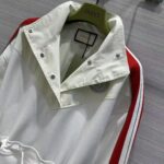 Gucci Women GG Technical Jersey Dress Web High Neck Dropped Shoulder Elastic Cuffs Drawstring Waist - immagine 6