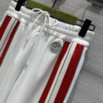 Gucci Men GG Technical Jersey Pant Web Interlocking G Embroidered Patch Elastic Waist Two Side Pockets - Image 8