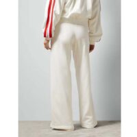 Gucci Women GG Technical Jersey Pant Web Interlocking G Embroidered Patch Elastic Waist Two Side Pockets (8)