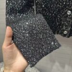 Gucci Women GG Viscose Knit Cardigan Blend Sequin Embroidery Silver Crewneck Long Sleeves - Imagen 9