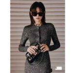 Gucci Women GG Viscose Knit Cardigan Blend Sequin Embroidery Silver Crewneck Long Sleeves - Imagen 11