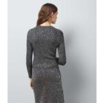 Gucci Women GG Viscose Knit Cardigan Blend Sequin Embroidery Silver Crewneck Long Sleeves - Imagen 14