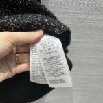 Gucci Women GG Viscose Knit Skirt Blend Sequin Embroidery Black Silver A-Line Zip Closure - Image 8