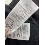 Gucci Women GG Wool Jacquard Pant Black Fitted Waistband Four Pleats Wide Leg - Image 10