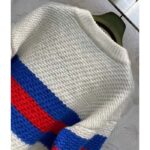 Gucci Men GG Wool Mohair Cardigan Web Knitted Collar Dropped Shoulder Long Sleeves – Bild 5