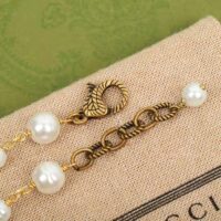 Gucci Women Interlocking G Flower Pearl Bracelet (1)