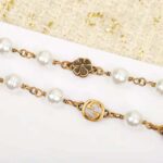 Gucci Women Interlocking G Flower Pearl Necklace - immagine 7