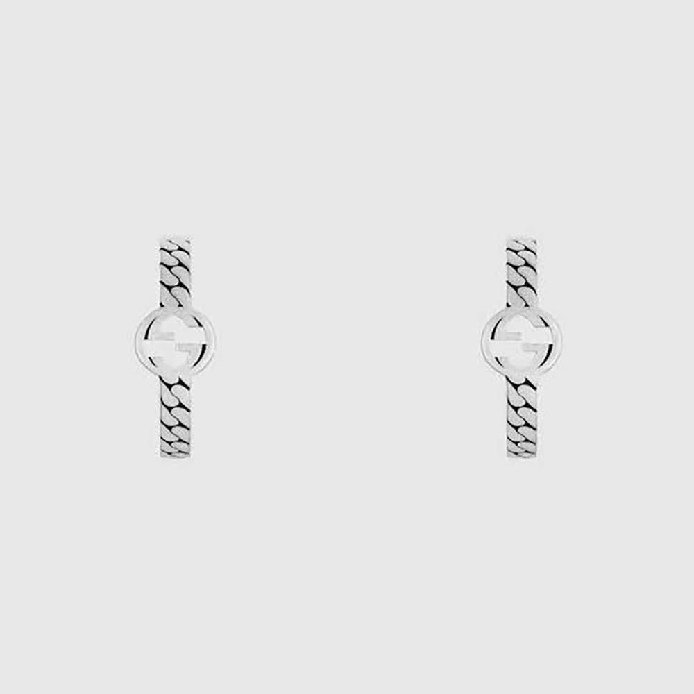 Gucci Women Interlocking G Hoop Earrings