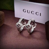 Gucci Women Interlocking G Hoop Earrings (1)