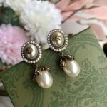 Gucci Women Interlocking G Pearl Earrings – Image 7
