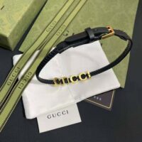 Gucci Women Leather ‘Gucci’ Bracelet (1)