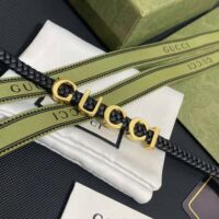 Gucci Women Leather ‘Gucci’ Bracelet (1)