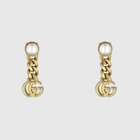 Gucci Women Pearl Double G Earrings (1)