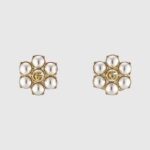 Gucci Women Pearl Double G Earrings