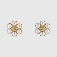 Gucci Women Pearl Double G Earrings (1)