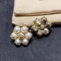 Gucci Women Pearl Double G Earrings (1)