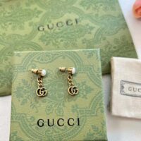 Gucci Women Pearl Double G Earrings (1)