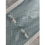 Gucci Women Reversible GG Canvas Dress Pale Blue Unlined Crewneck Sleeveless Two Front Pockets - Image 4