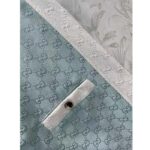 Gucci Women Reversible GG Canvas Dress Pale Blue Unlined Crewneck Sleeveless Two Front Pockets - Image 9