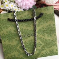 Gucci Women Silver Necklace with Interlocking G (1)