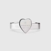 Gucci Women Trademark Ring with Heart Pendant (1)