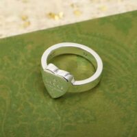 Gucci Women Trademark Ring with Heart Pendant (1)