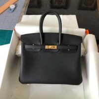 Hermes Women Birkin 30 Bag in Epsom Leather with Gold Hardware-Black (1)