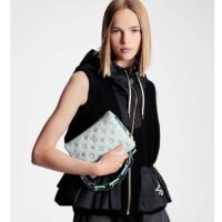Louis Vuitton LV SKI Women Coussin BB Handbag Gray Lambskin Calf-Leather (3)