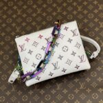 Louis Vuitton LV SKI Women Coussin BB Handbag Gray Lambskin Calf-Leather – Image 2
