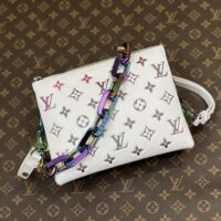 Louis Vuitton LV SKI Women Coussin BB Handbag Gray Lambskin Calf-Leather (3)