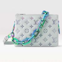 Louis Vuitton LV SKI Women Coussin BB Handbag Gray Lambskin Calf-Leather (3)