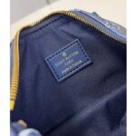 Louis Vuitton LV Unisex Keepall Bandoulière 25 Ink Blue Monogram Bleach Coated Canvas Cowhide-Leather - Imagen 10